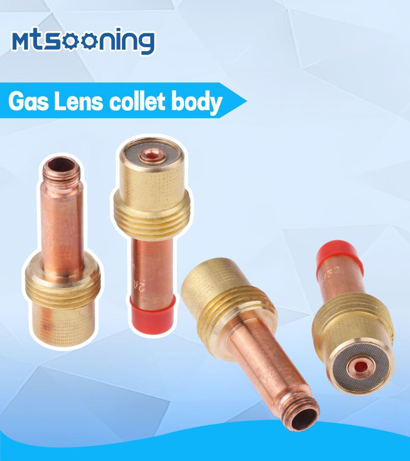 Mtsooning 5PCS 45V26 2.4mm(3/32inchs) Gas Lens Collet Body Copper Consumables KIT for TIG Welding Torch 17,18 and 26 Series - Image 4